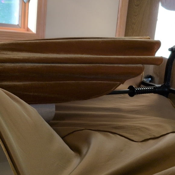 NWT Aqua Elegant Gold Velvet Wrap Dress Large 10 - 12 - 14 - Picture 8 of 13